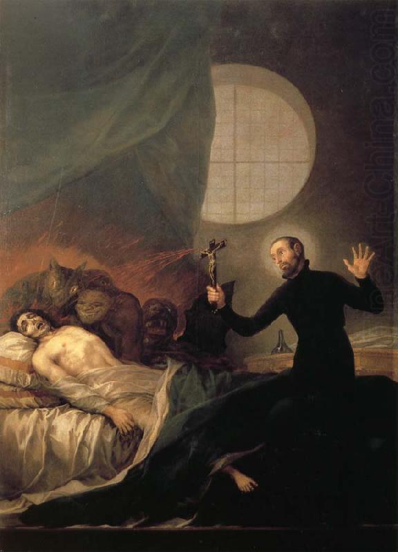 Francisco Goya St Francis Borja at the Deathbed of an Impenitent china oil painting image